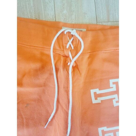 True Religion M Crop Sweatpants Orange Vintage Tie Closure *Has SPOT* Cotton Men - Picture 5 of 9